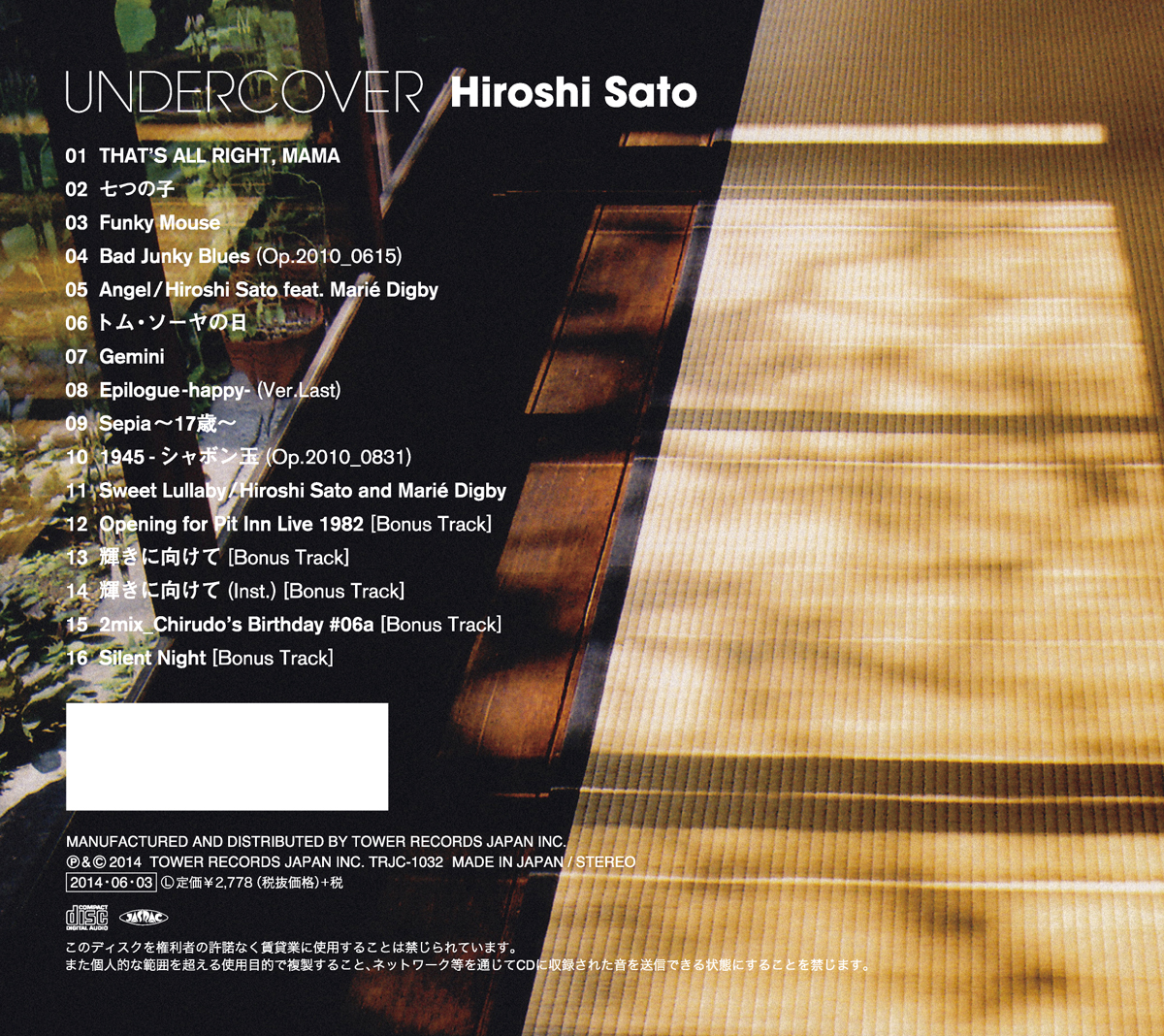 Hiroshi Sato “Undercover”